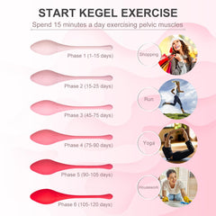 JANNSK Kegel System silicone design—ergonomic, waterproof material for hygienic home training.