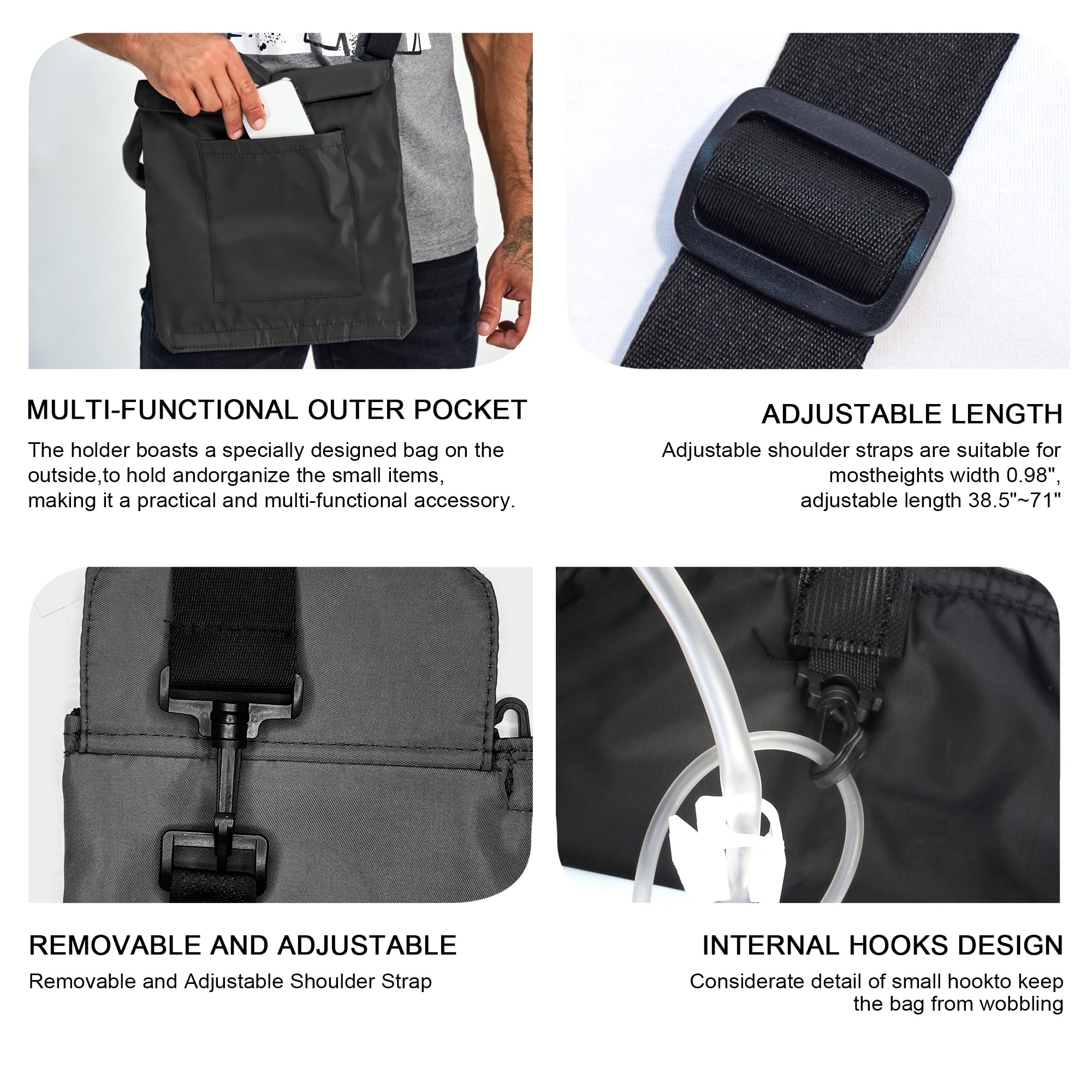 JARCEEVAN discreet cover hides tubing for a low-profile look