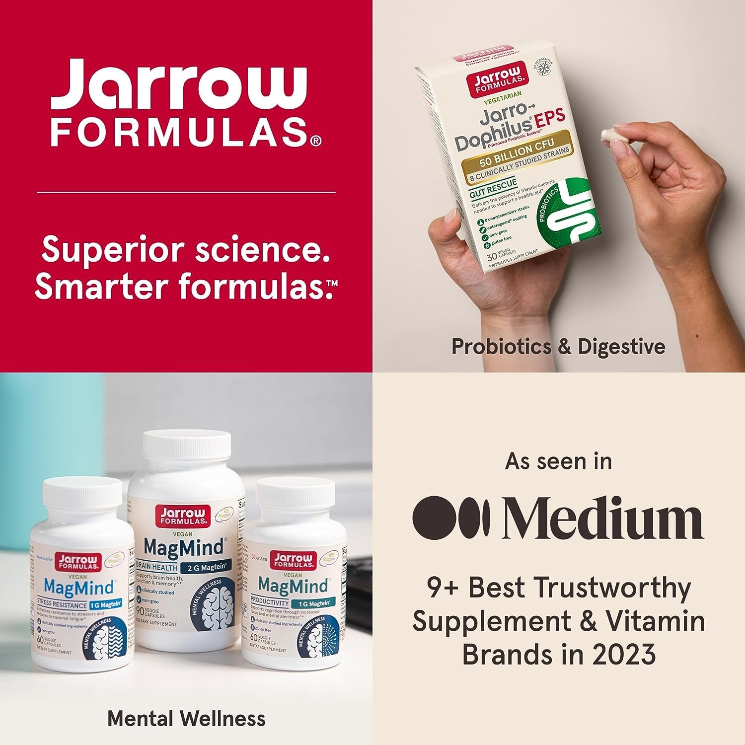 Jarrow Formulas Co-Q10 bottle with heart health imagery.
