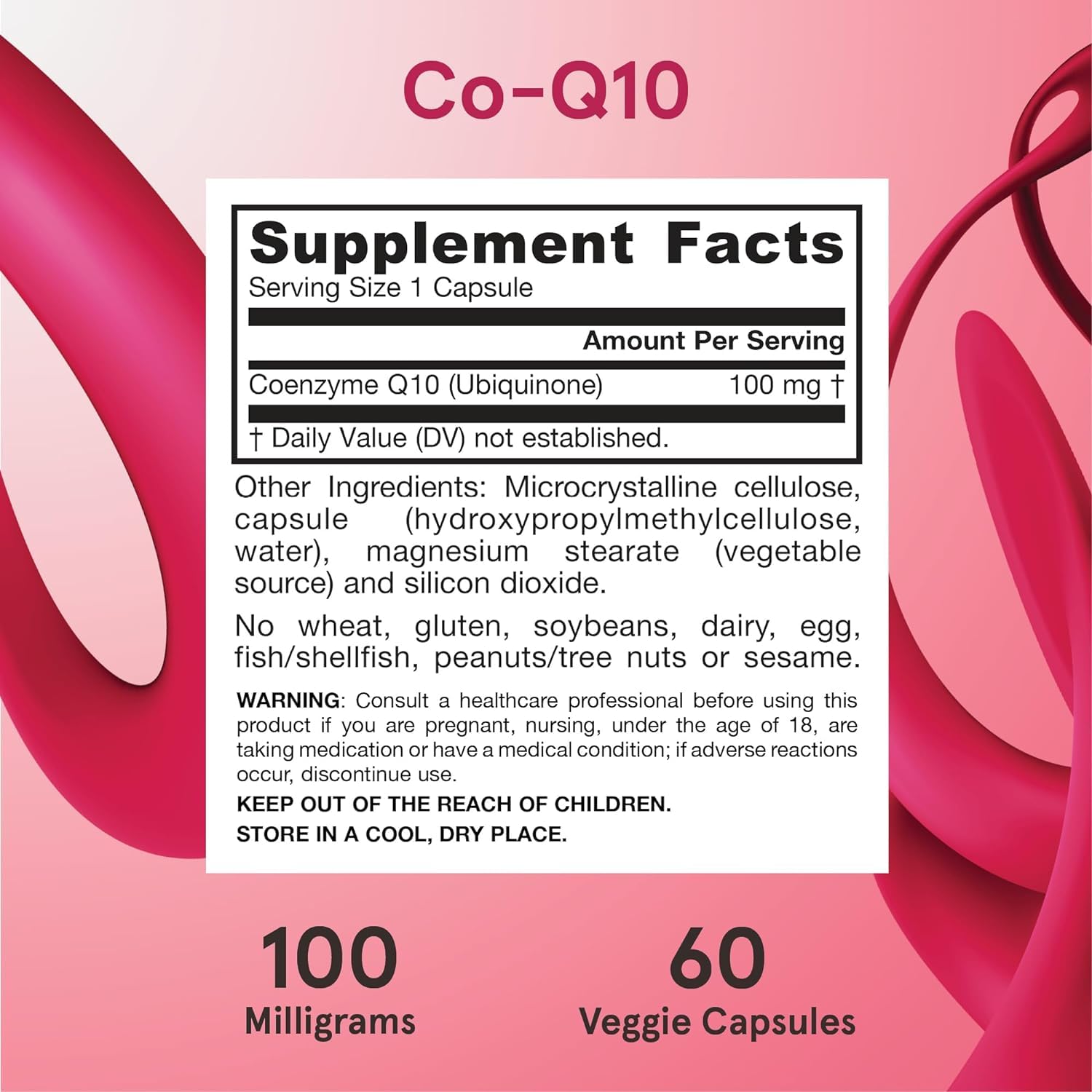Jarrow Formulas Co-Q10 veggie caps ready for daily supplementation.
