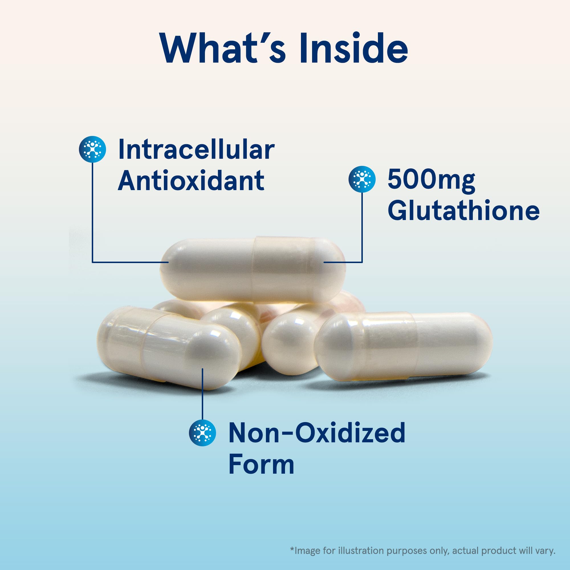 Jarrow Formulas Glutathione Reduced bottle label emphasizing non-GMO and vegan