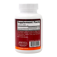 Jarrow Formulas Vitamin D3 5000 IU bottle close-up showing softgels for immune support and calcium absorption.
