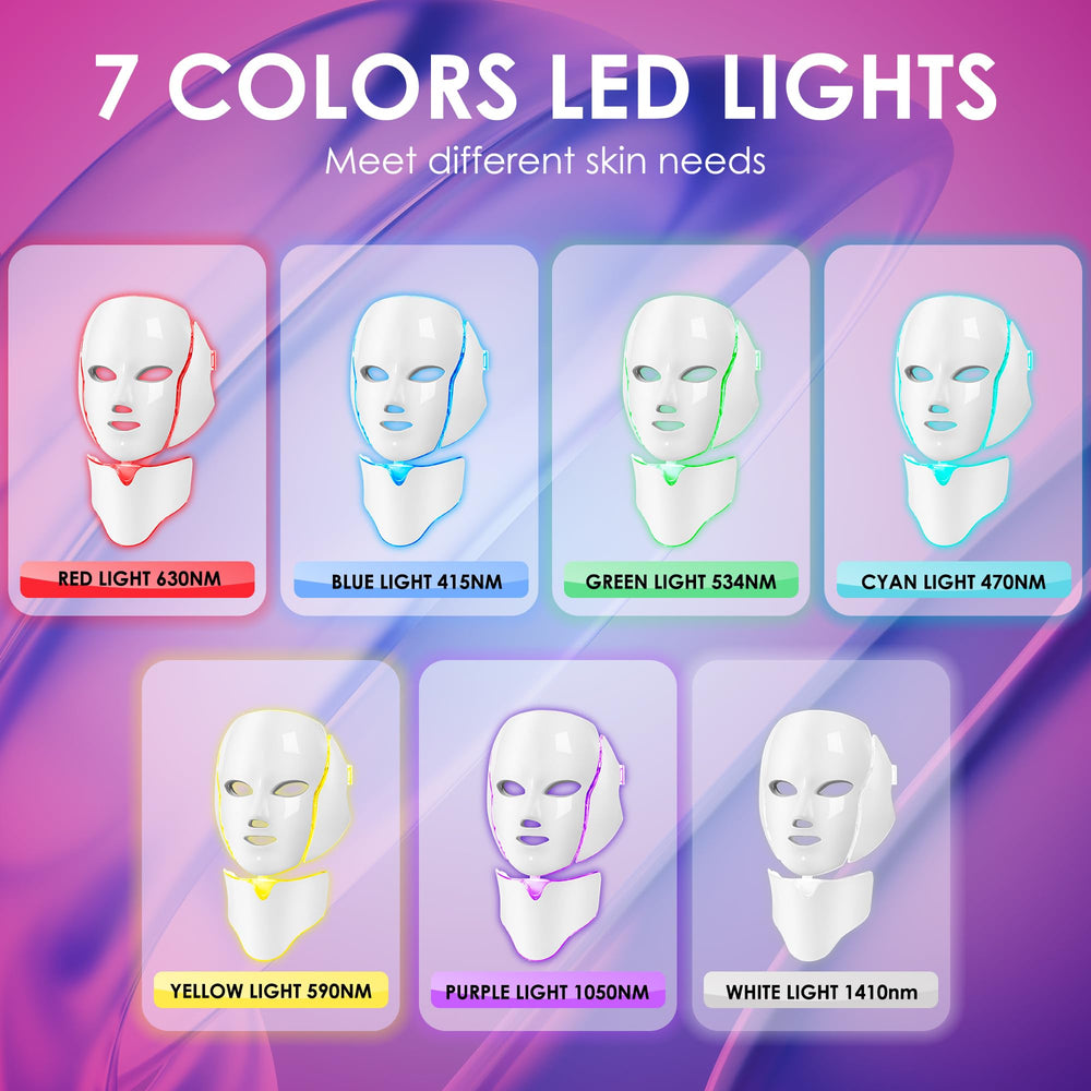 JAY SAREES portable LED face mask ideal for travel.