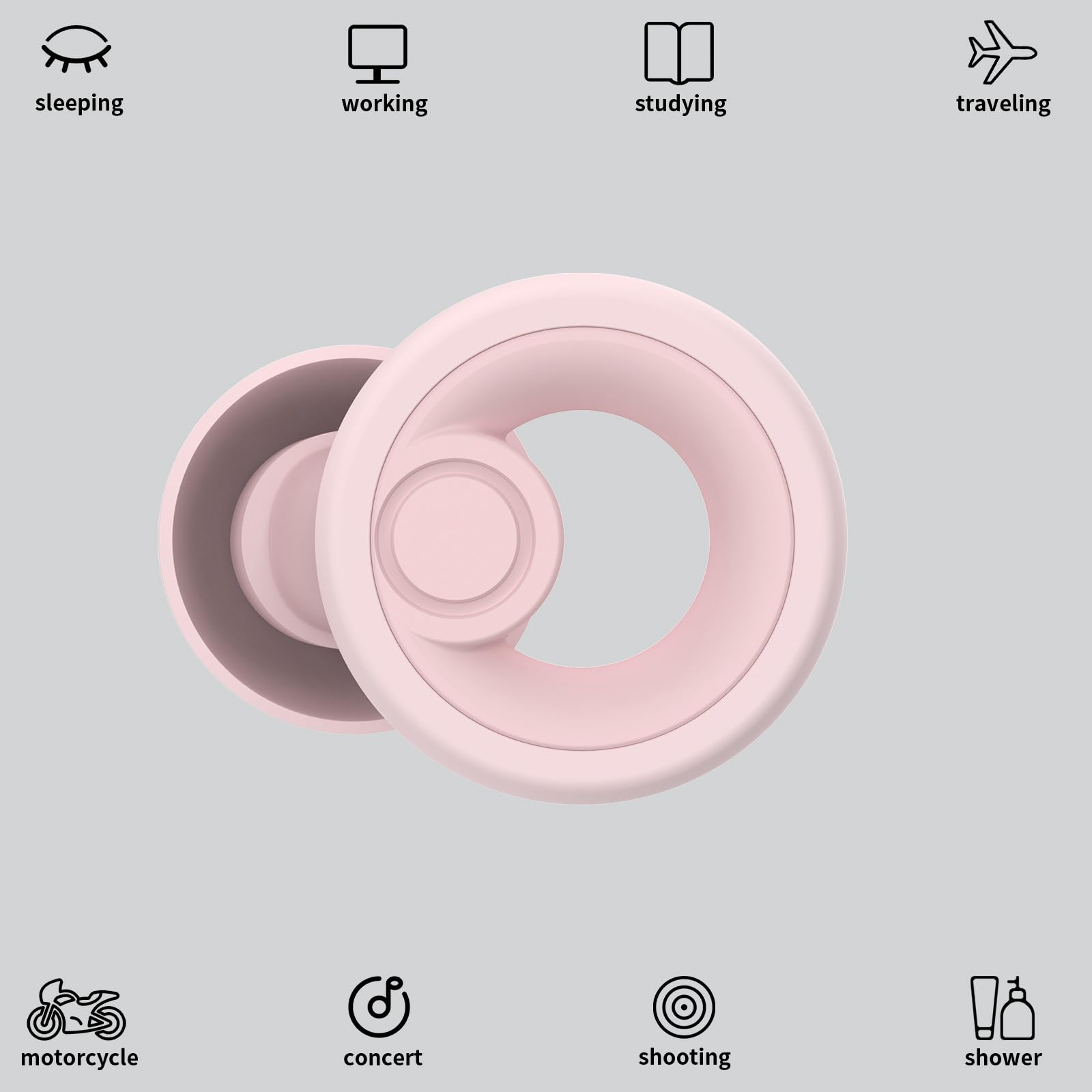 Jayine Ear Plugs provide up to 30dB noise reduction for better sleep and focus.