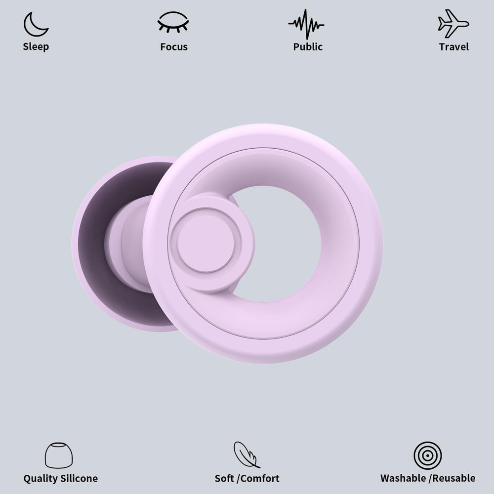 Jayine ear plugs with soft silicone provide comfortable, long-wear protection.