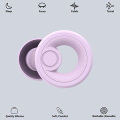 Jayine ear plugs with soft silicone provide comfortable, long-wear protection.