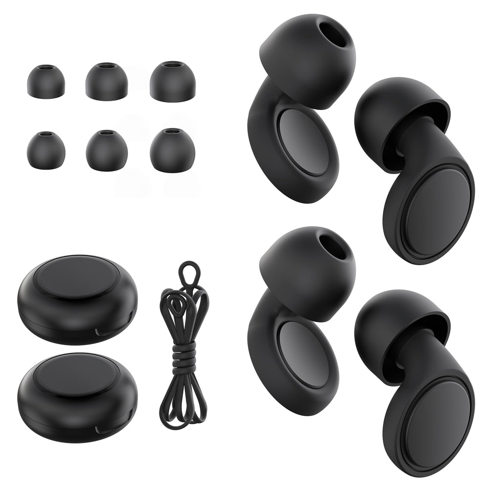 Jayine sleep ear plugs with two soft silicone pairs for quiet rest.