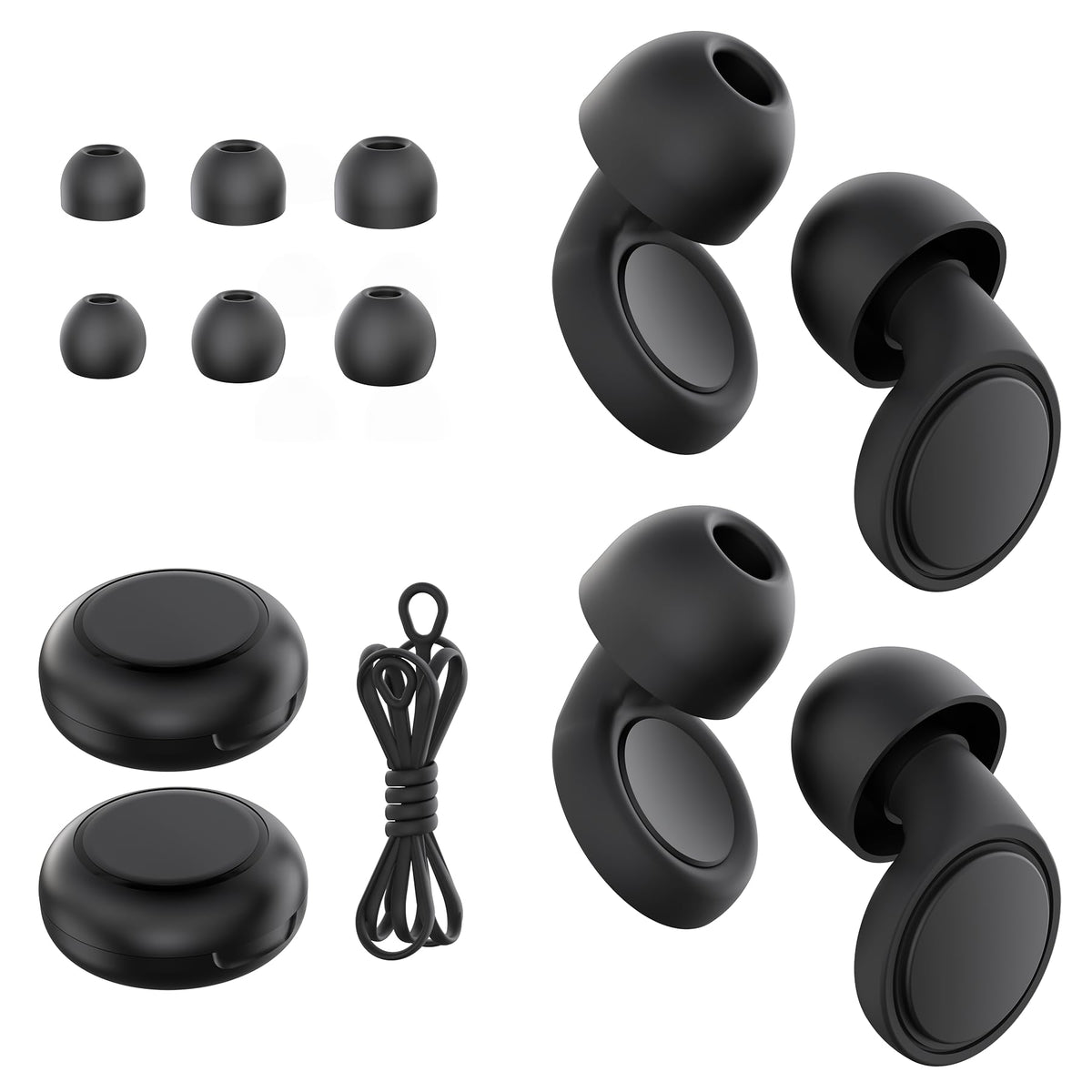 Jayine sleep ear plugs with two soft silicone pairs for quiet rest.