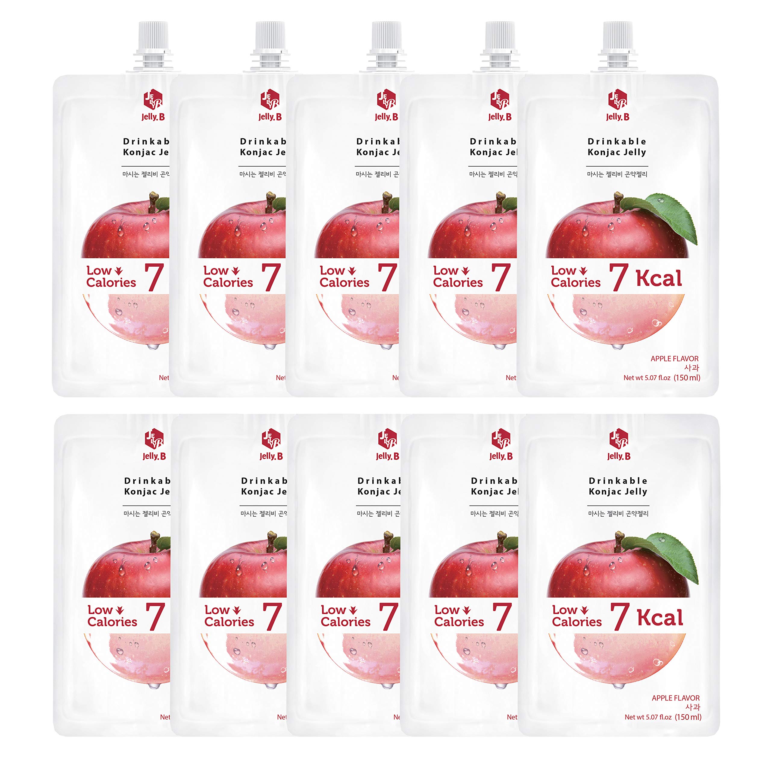 Jayone Jelly.B Apple 150ml tube for on-the-go snacking with zero sugar.