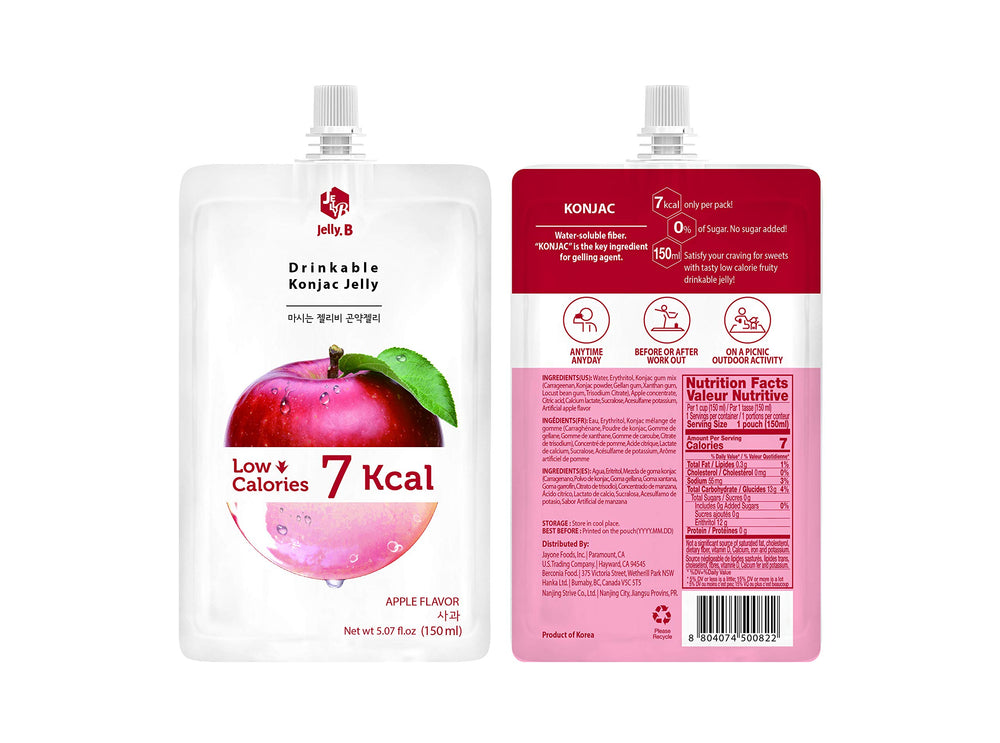 Jayone Jelly.B low-calorie konjac jelly offers a very light snack.