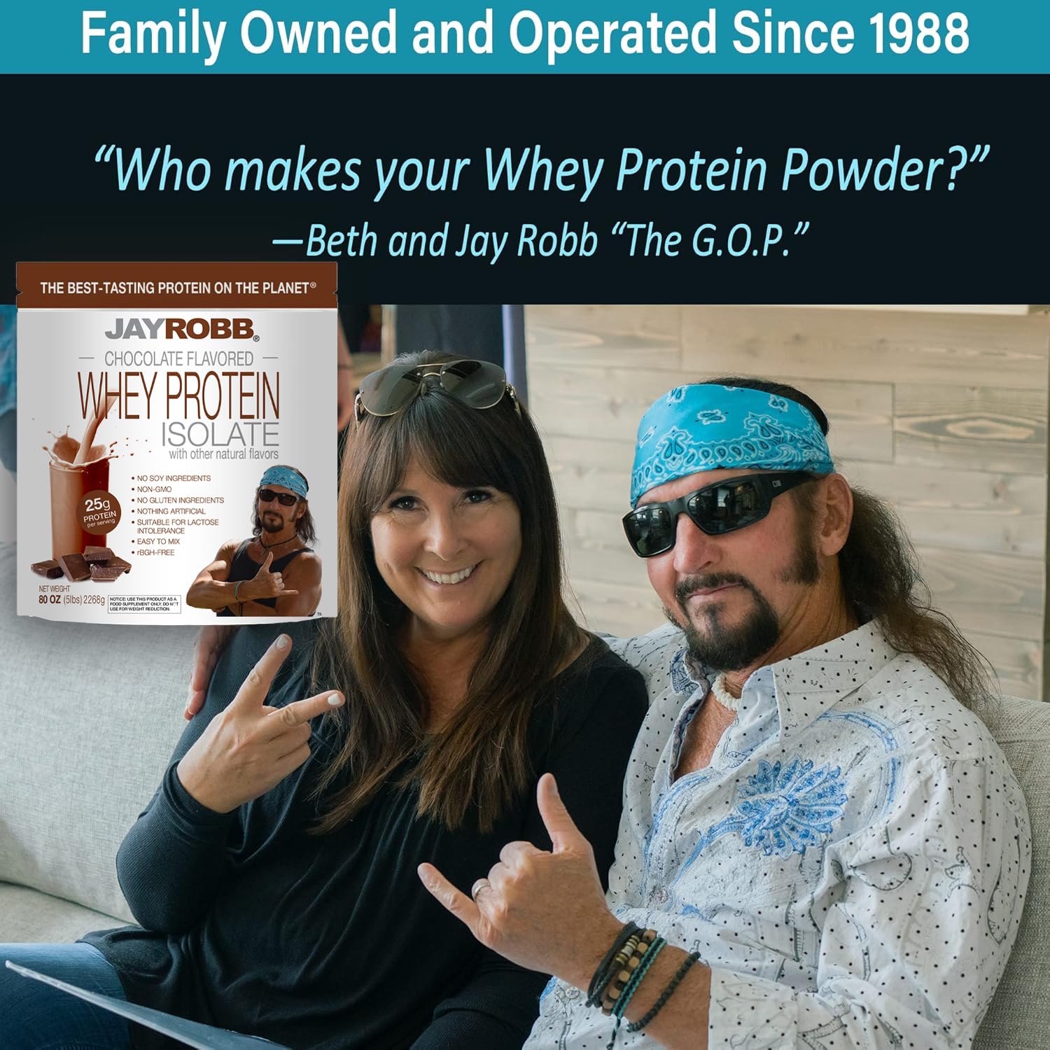 JAYROBB Whey Protein mixer and tumbler scene suggests quick blends anytime