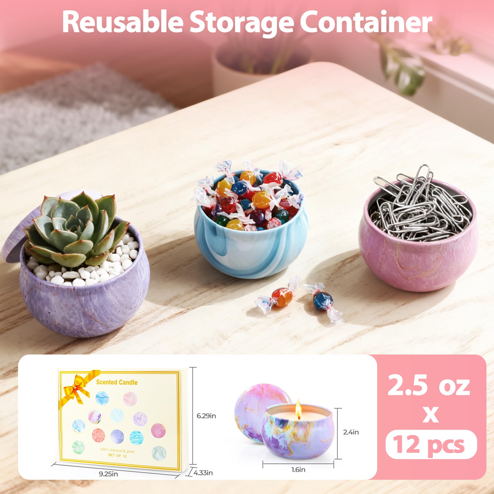 Jaytesen reusable jar can be repurposed as a pen holder or small vase