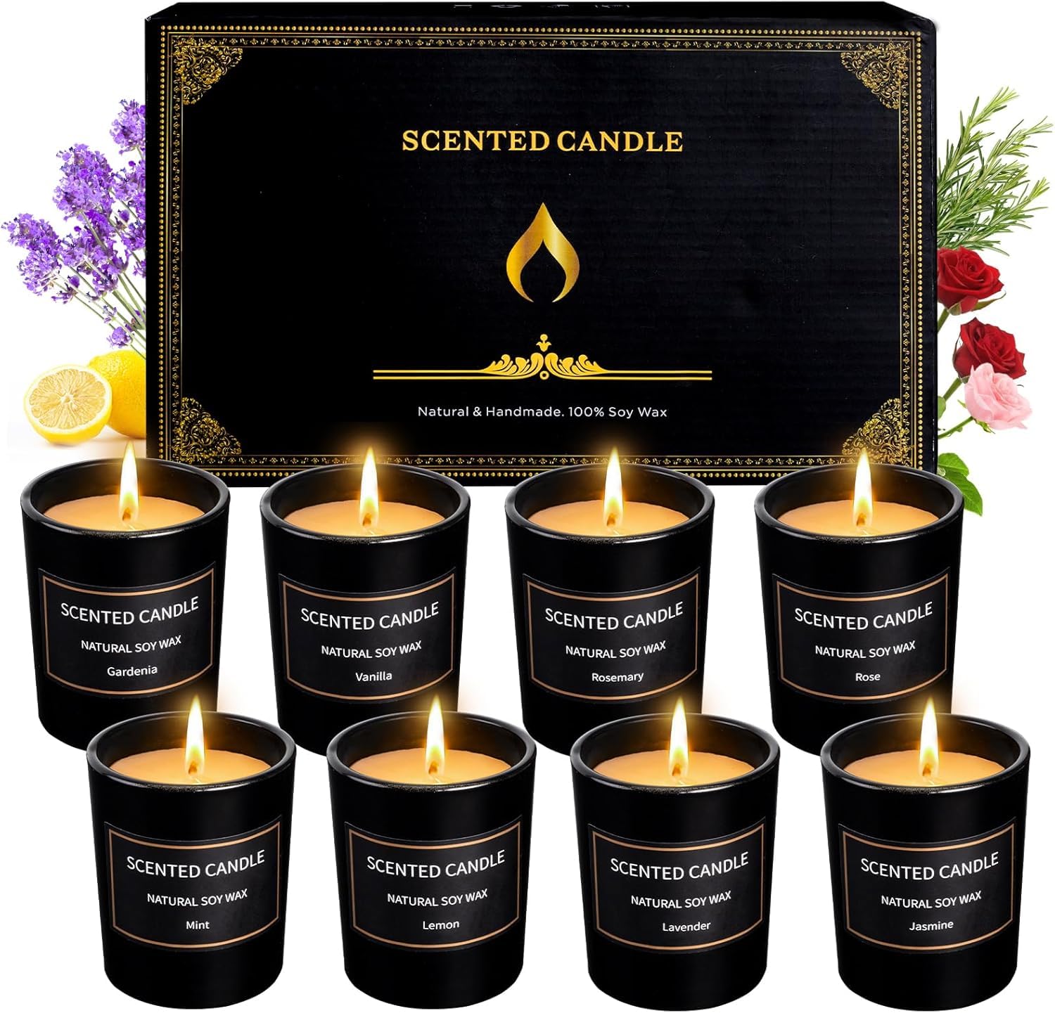 Jaytesen Christmas Lavender candle for calming relaxation and cozy evenings.