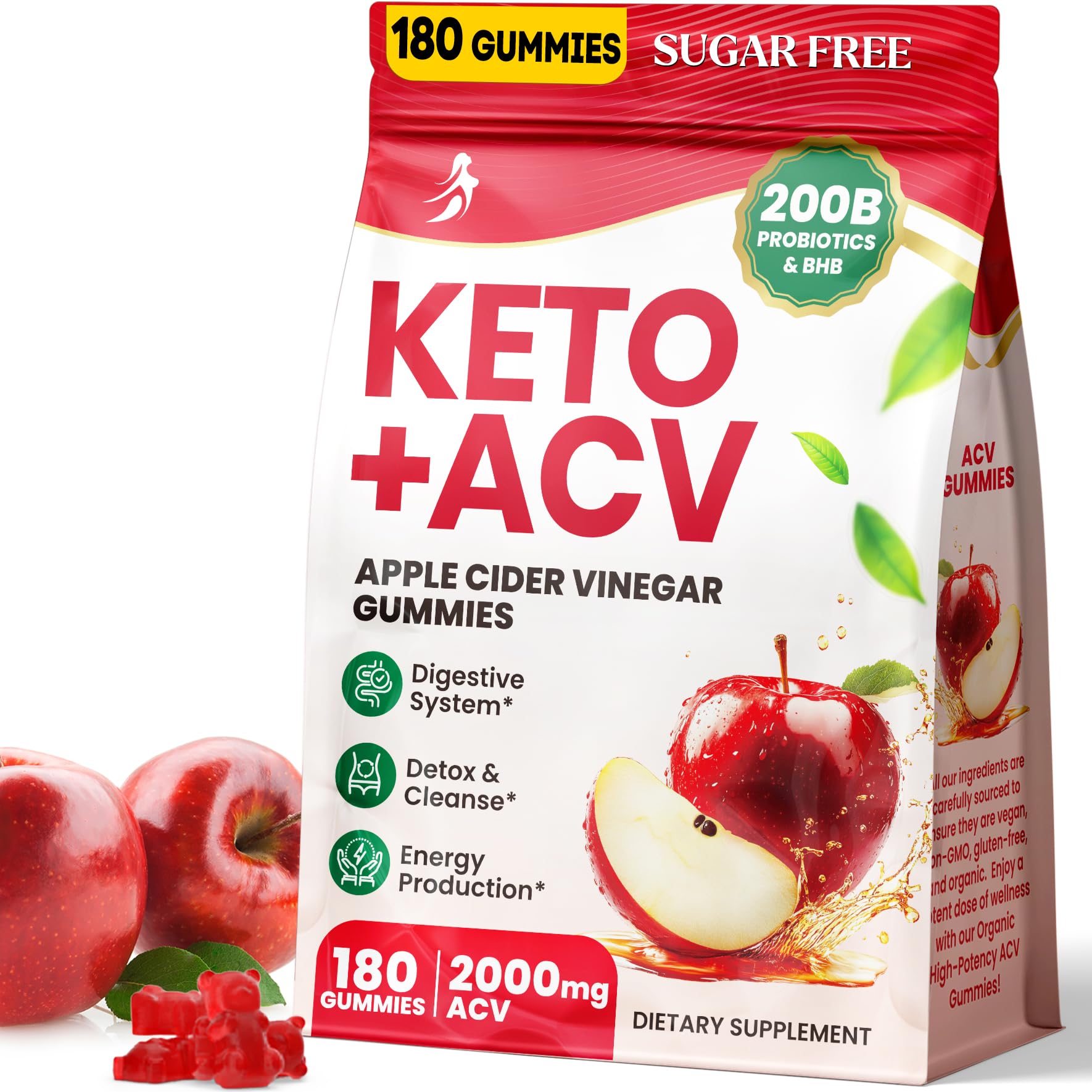 Jazytiko ACV Gummies bottle with probiotics for digestive support.
