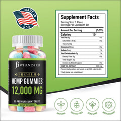 JB Wellness Co 2-pack label back with ingredient transparency and usage guidance.