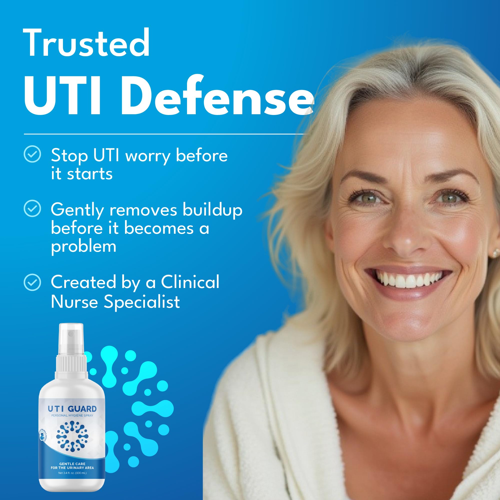 JBOLT Labs UTI Guard packaging close-up showing compact design