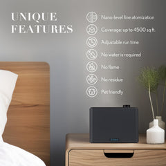 JCLOUD large-coverage diffuser up to 4500 sq ft enhances rooms.