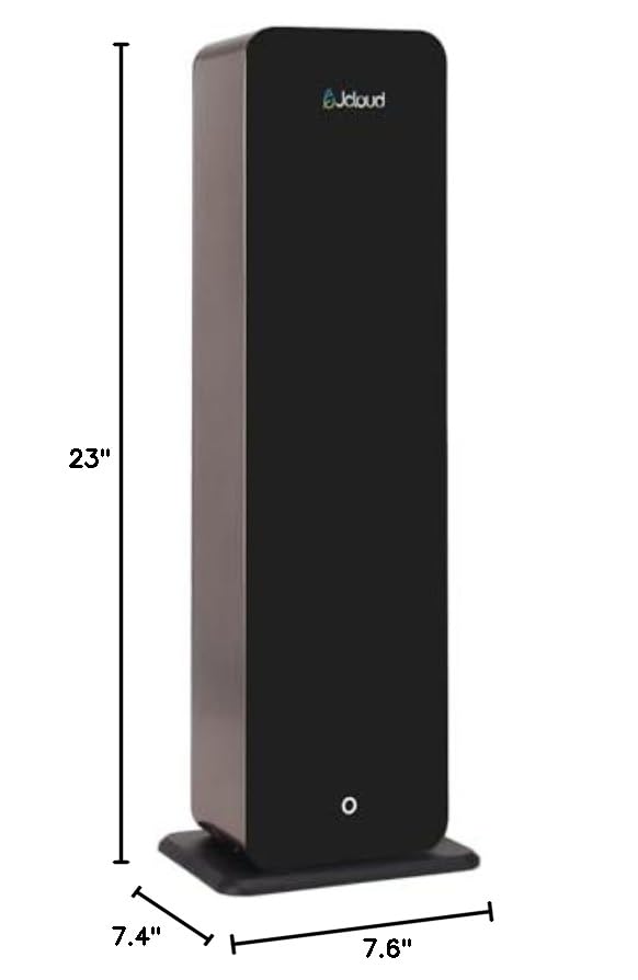 JCLOUD Large-area diffusion covers up to 5000 sq ft effectively.