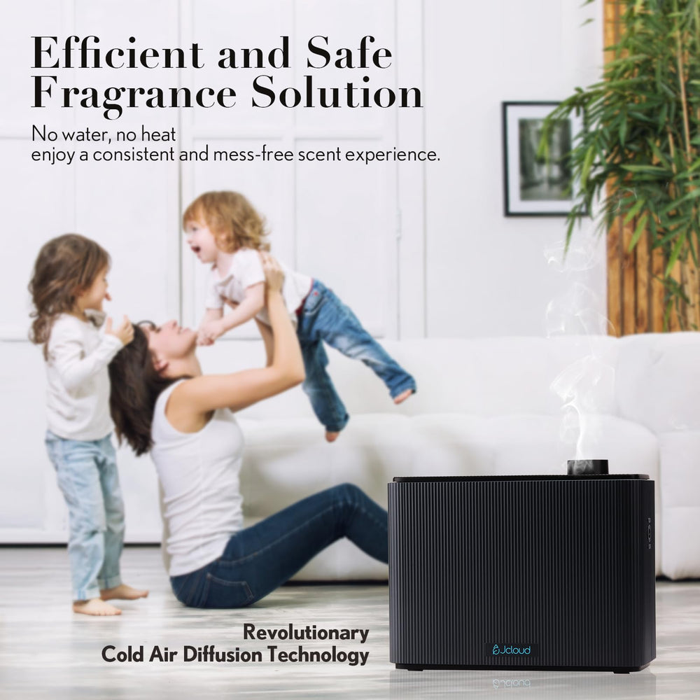 JCLOUD waterless diffuser technology preserves essential oils integrity.