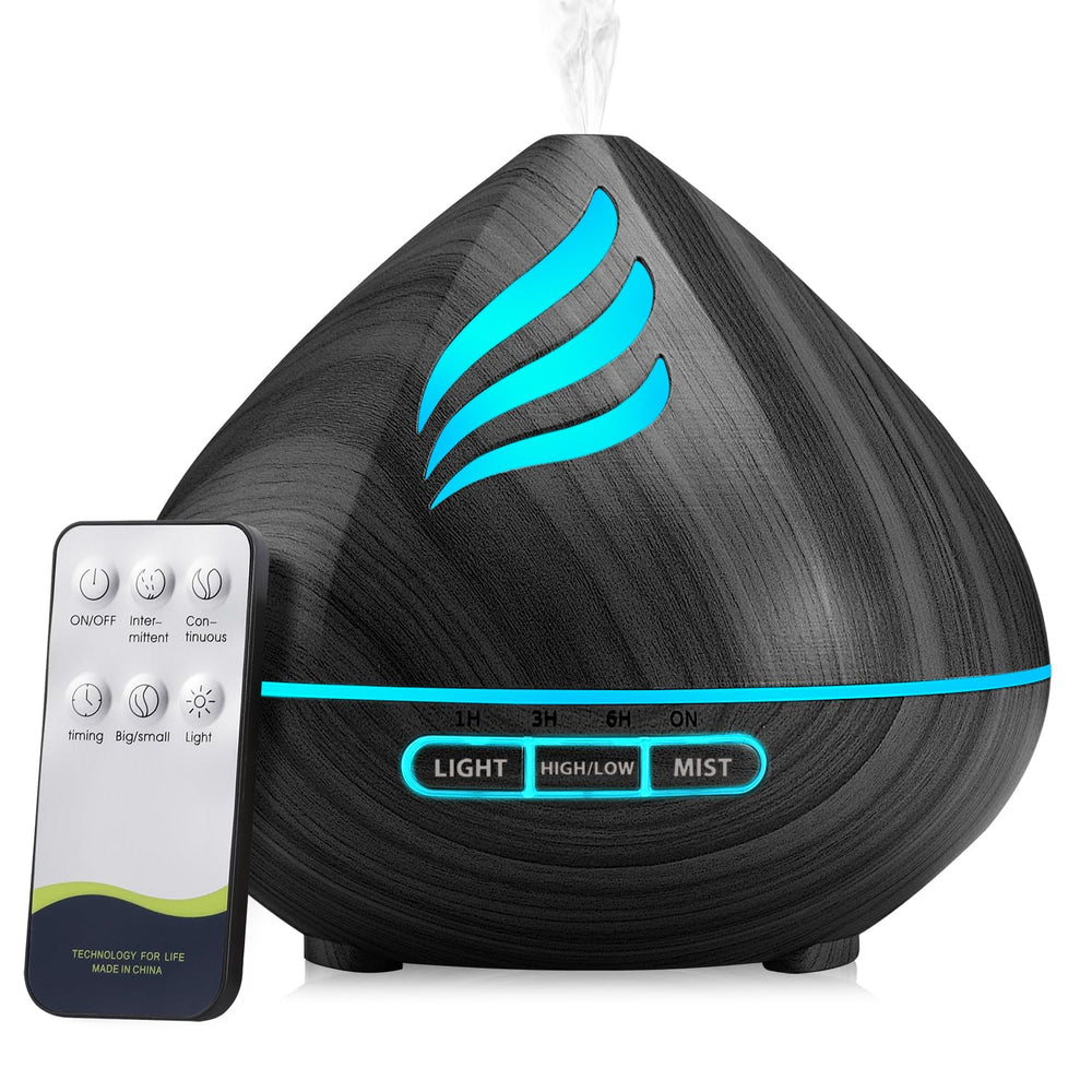 JcrAsZZF 500ml diffuser front view showing large tank for long fragrance runtime