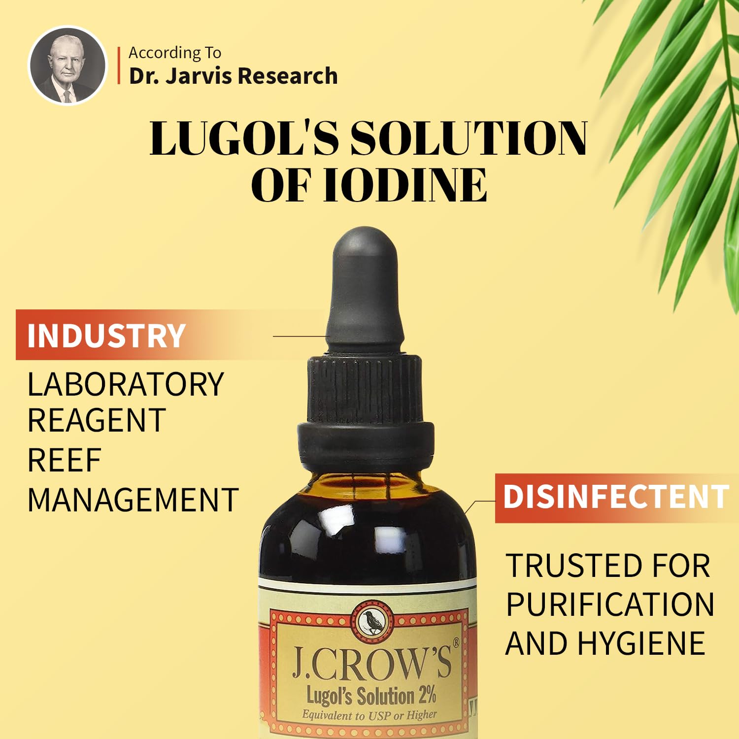 JCROW'S Lugol's six-bottle set packaging for convenient stocking.
