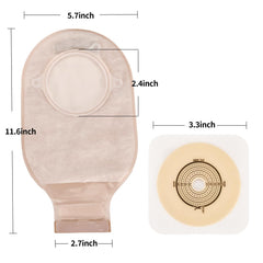 Jctracy soft non-woven ostomy pouch for discreet wear