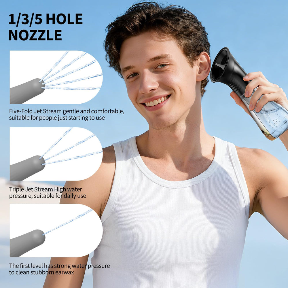 JDZ ear cleaner LED display shows mode and battery