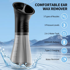 JDZ ear cleaner with soft silicone tip for gentle comfort