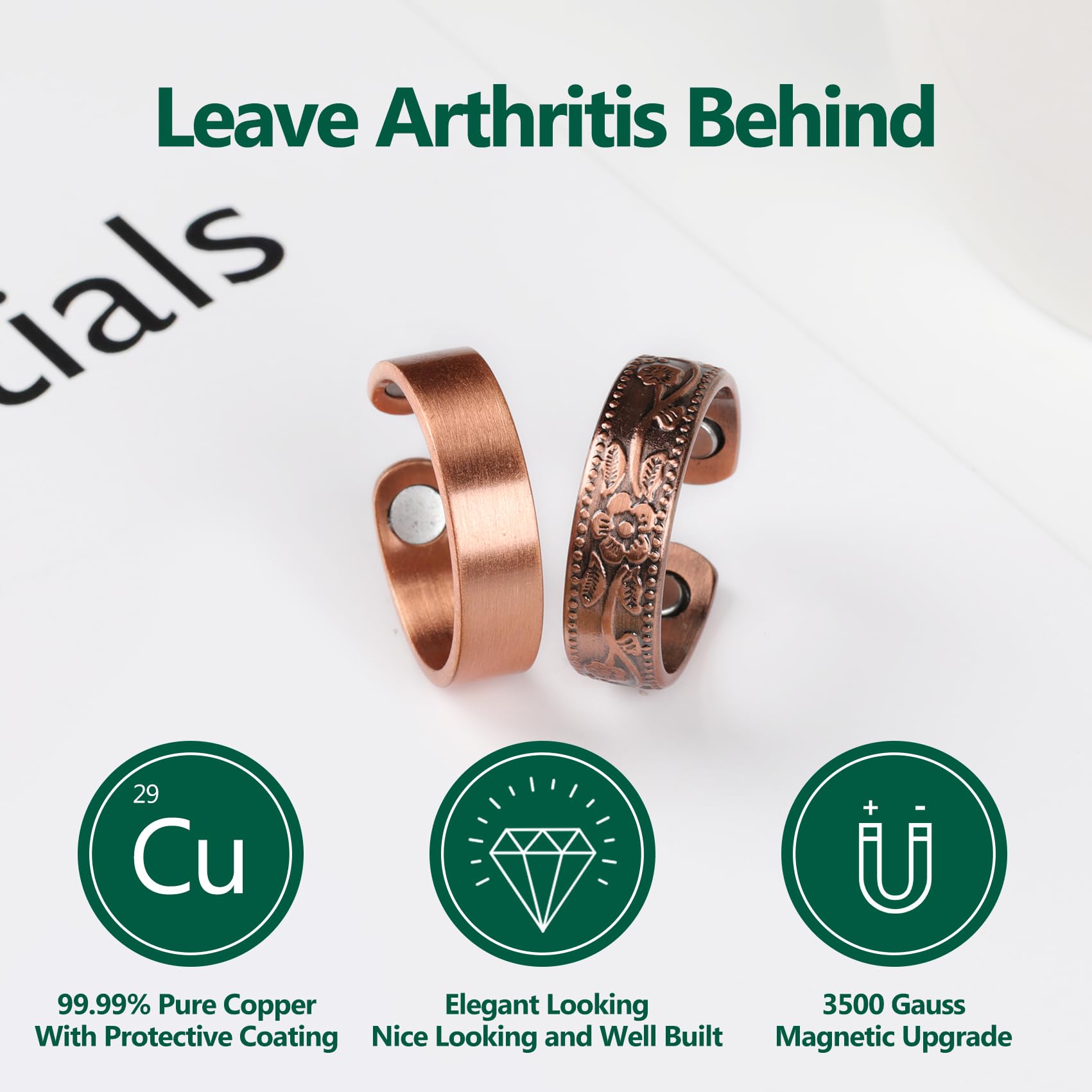 Adjustable open design of the Jecanori ring for a comfortable fit.