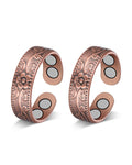 Jecanori Copper Rings for Women — Pure Copper Magnetic Ring with Adjustable Fit