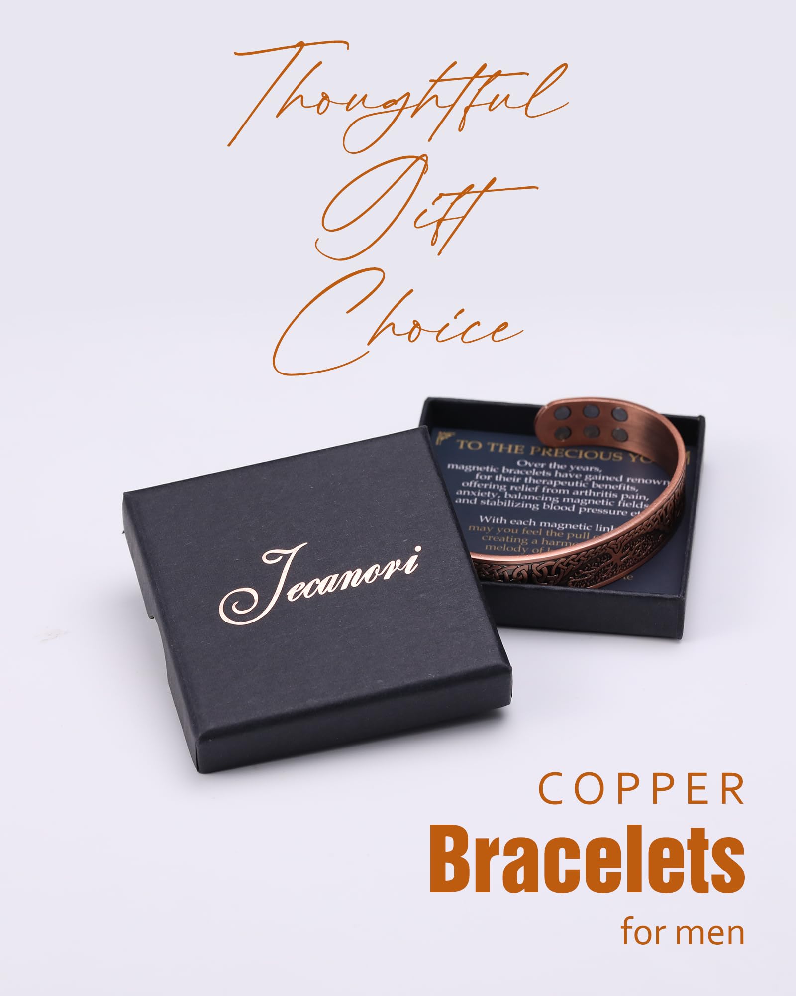 Jecanori bracelet dimensions 6.89 inch length for versatile styling