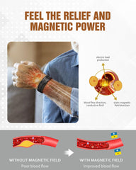 Jecanori copper bracelet adjustable strap close-up for easy resizing.