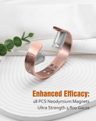 Jecanori hypoallergenic copper bracelet is lead- and nickel-free for sensitive skin