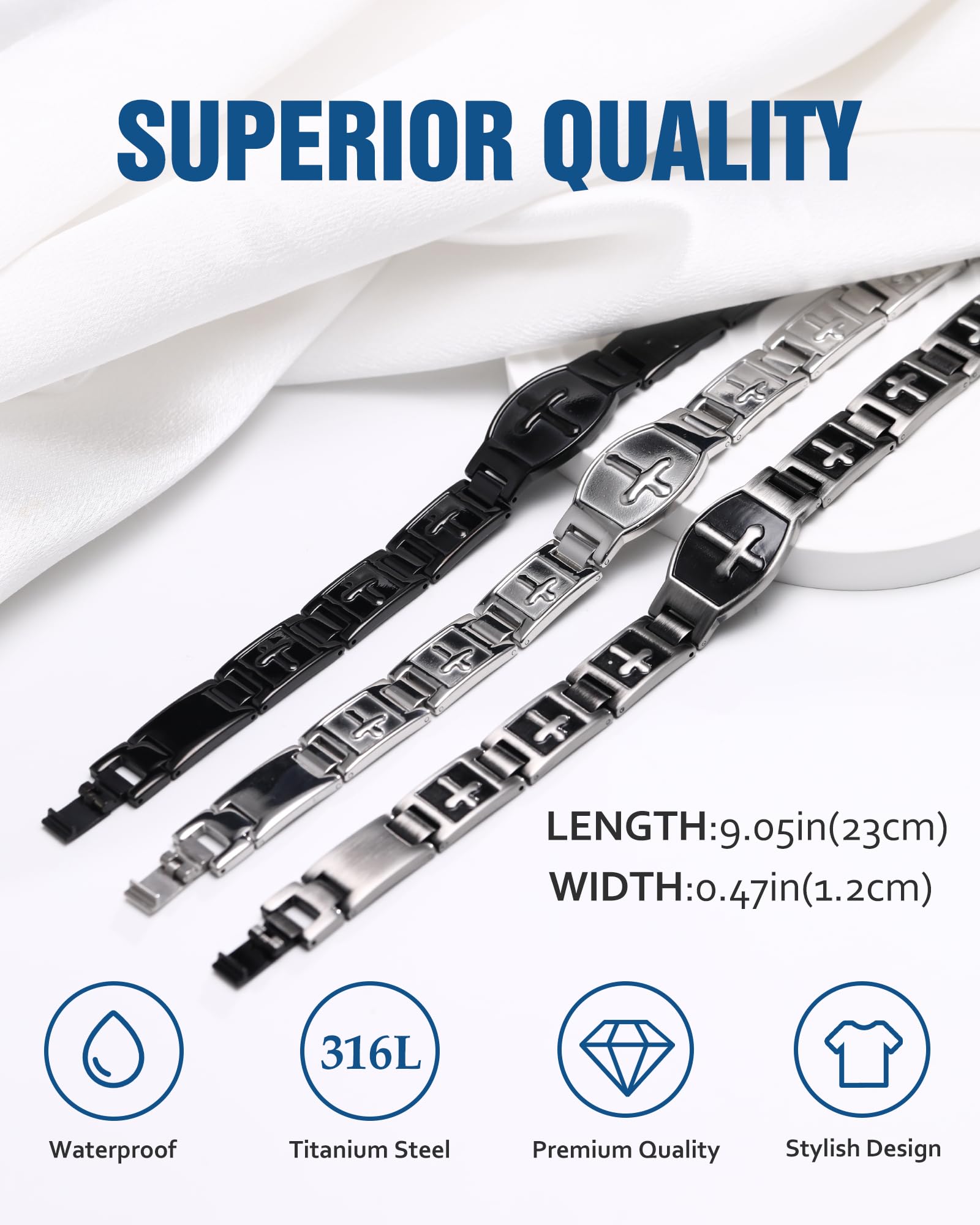 Jecanori corrosion-resistant bracelet maintains finish during daily wear.