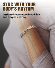 Jecanori magnetic copper bracelet for women featuring 3800 Gauss magnets for steady energy flow.