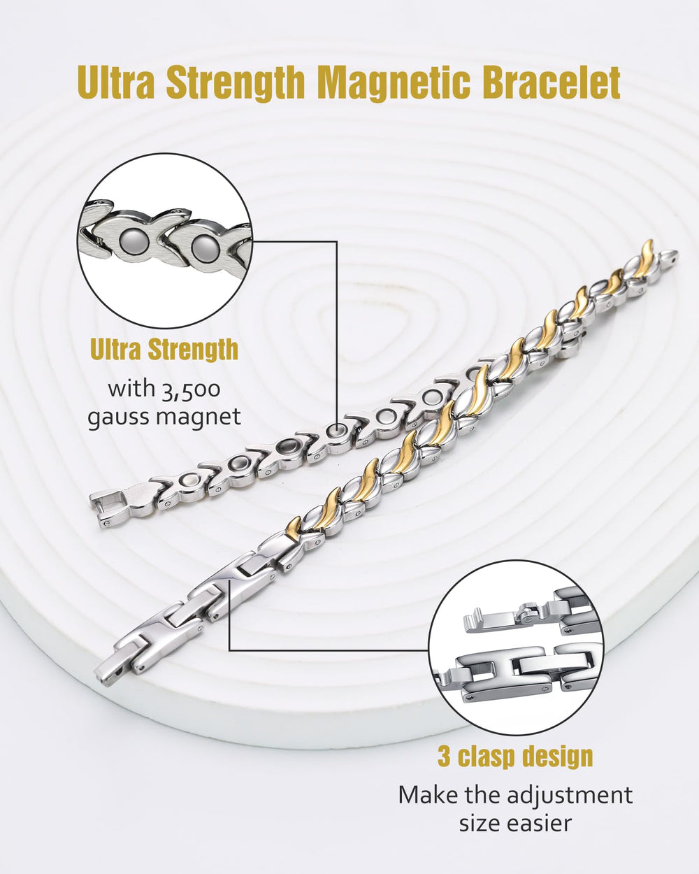 Elegant mermaid-tail design detail on Jecanori bracelet emphasizes fashion flair