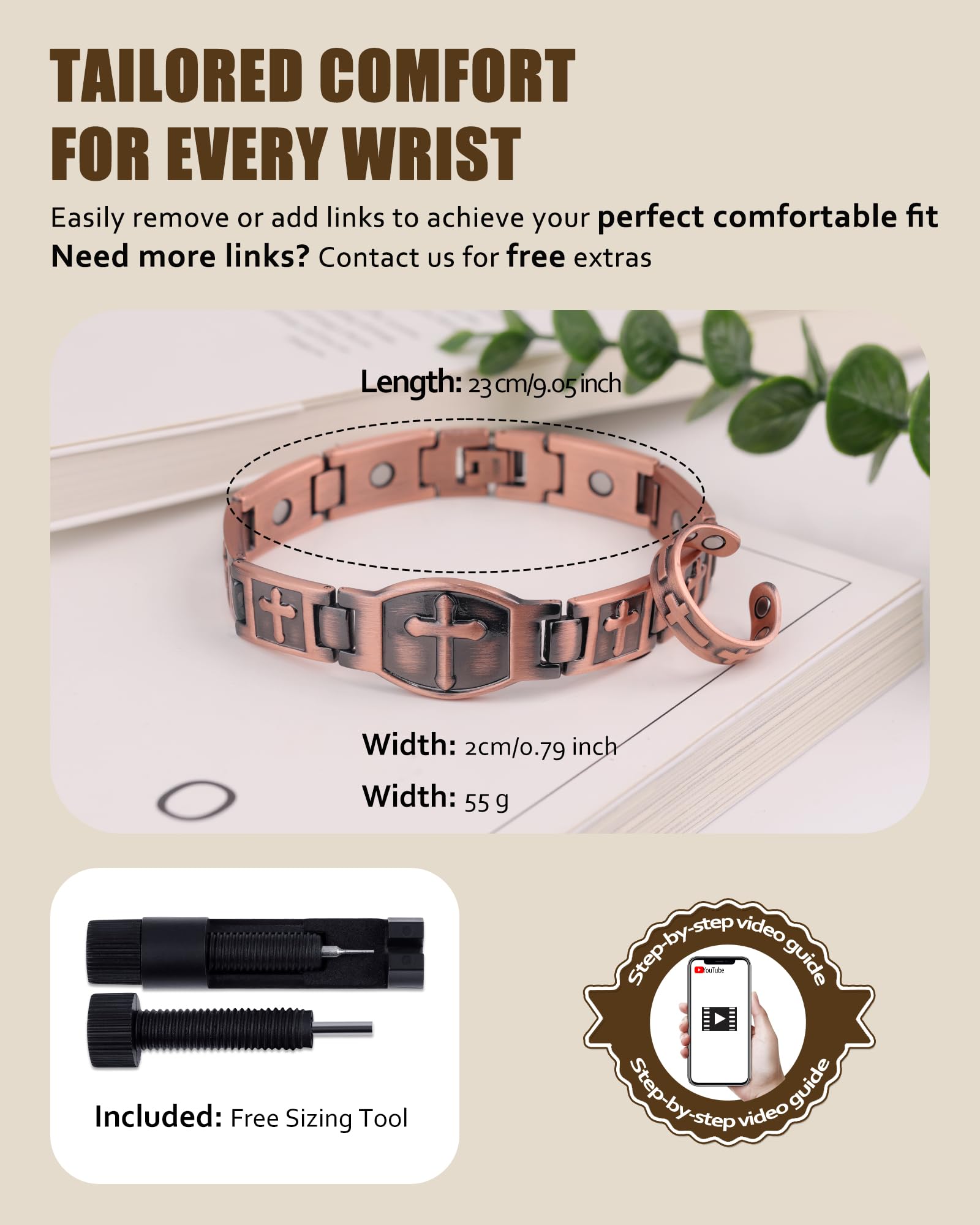 Jecanori on-wrist styling suitable for office and casual wear.
