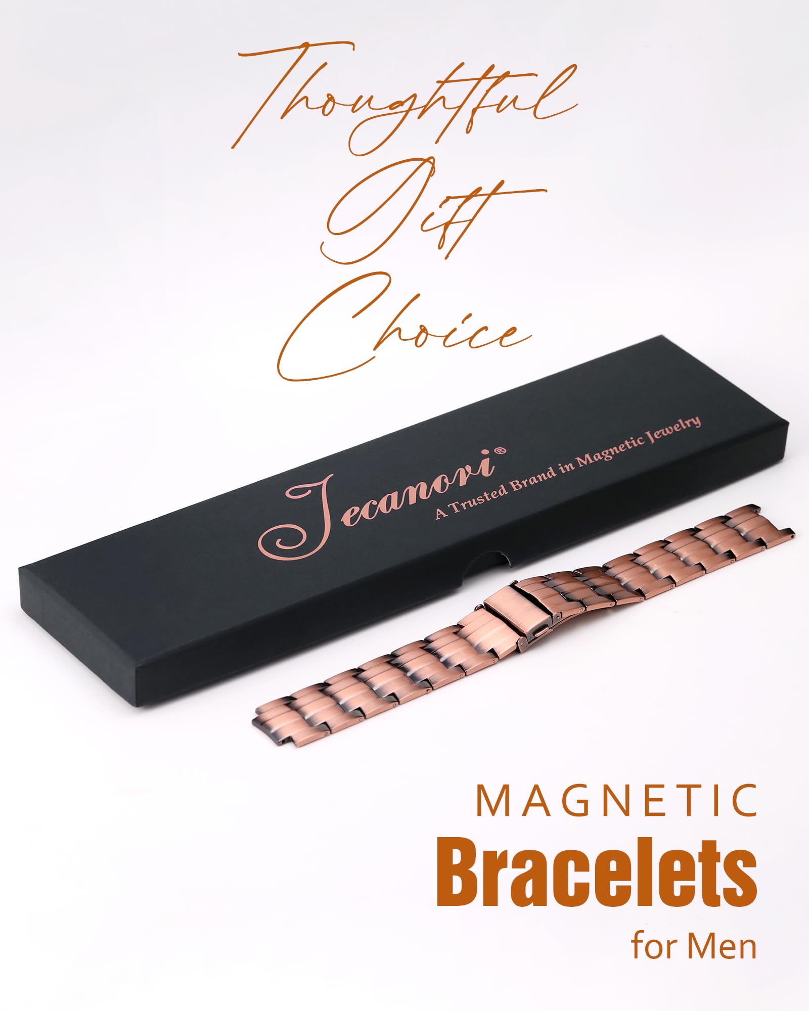 Premium fold-over clasp on the Jecanori bracelet for secure wear.