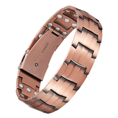 Jecanori Pure Copper Bracelet for Men with sleek design for everyday style and comfort.