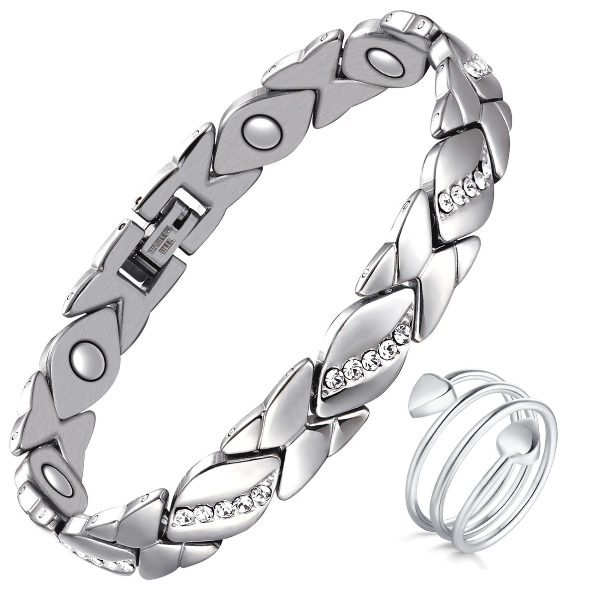 Jecanori pure copper bracelet for women with a smooth hypoallergenic finish for everyday wear