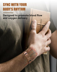 Jecanori solid copper bracelet with polished surface suitable for comfortable daily wear