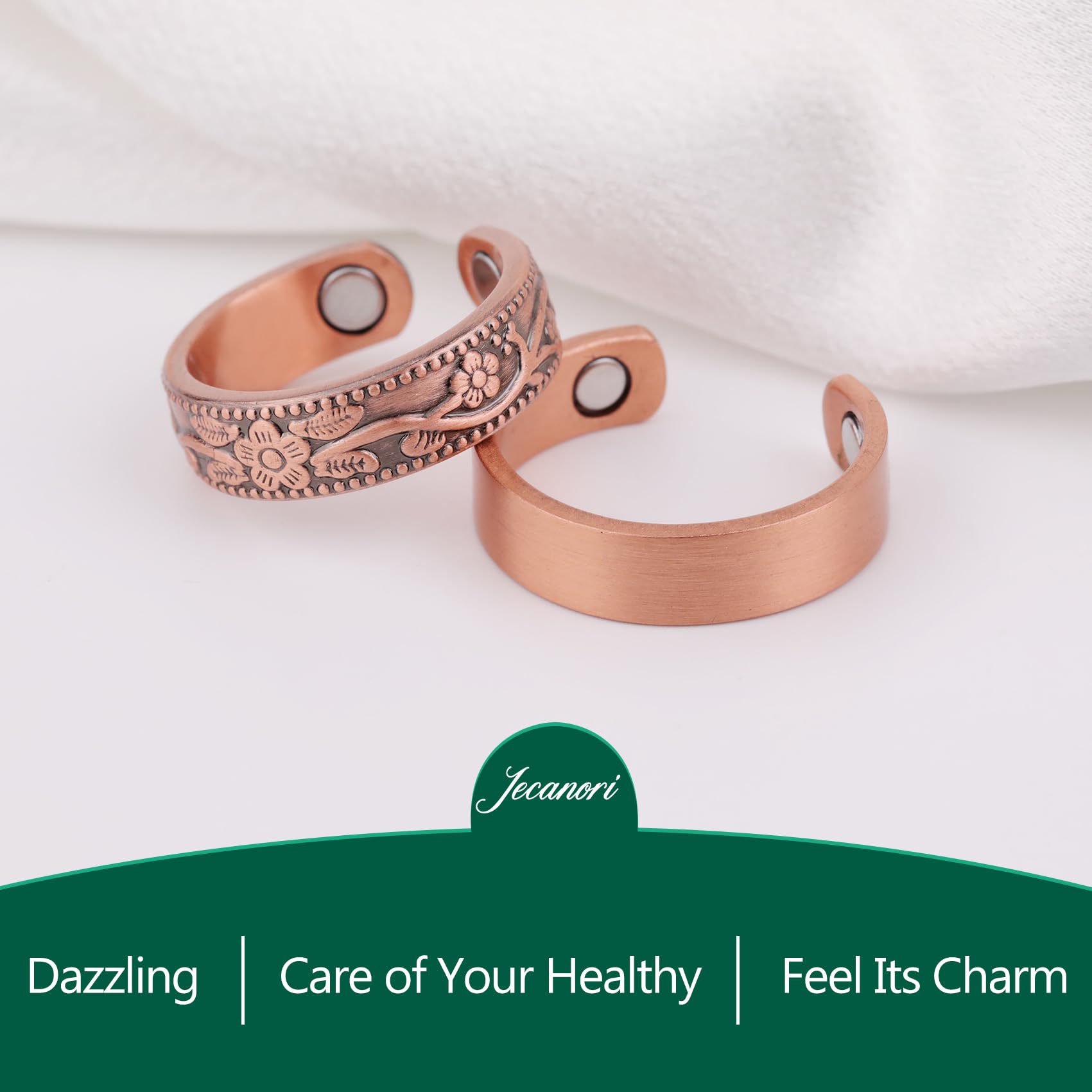 Jecanori ring pairs well with watches and other accessories.