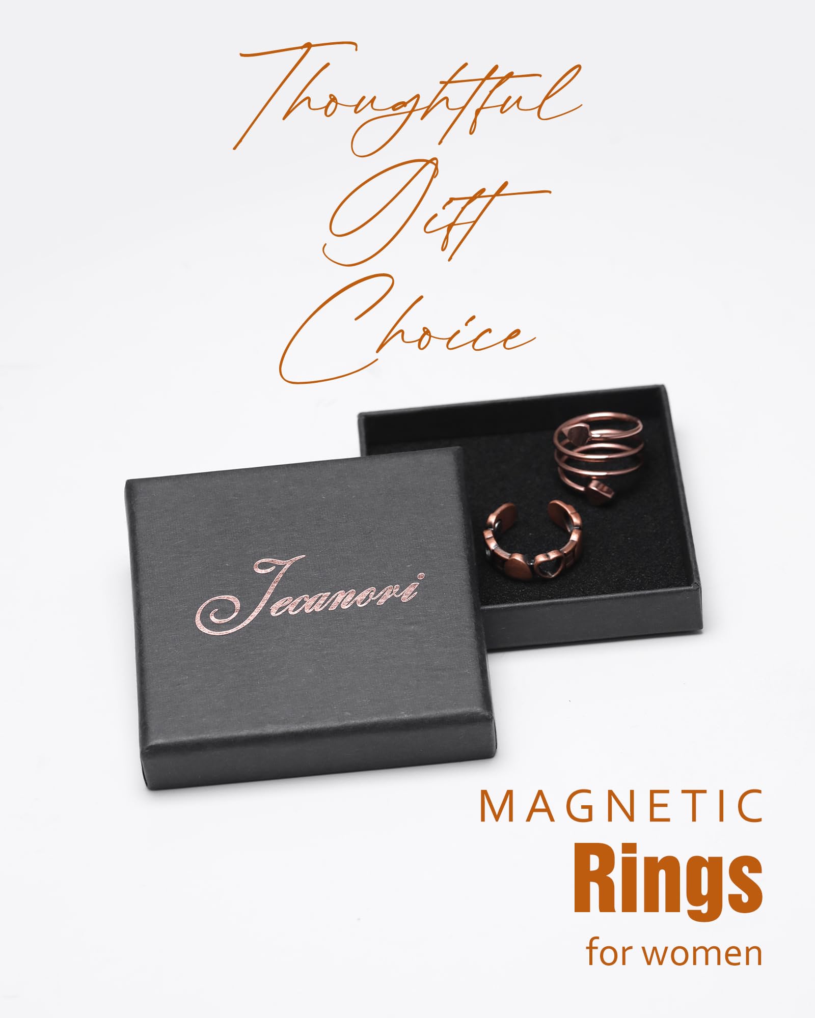 Uso diario y ocasiones especiales con Jecanori, anillo de cobre versátil.