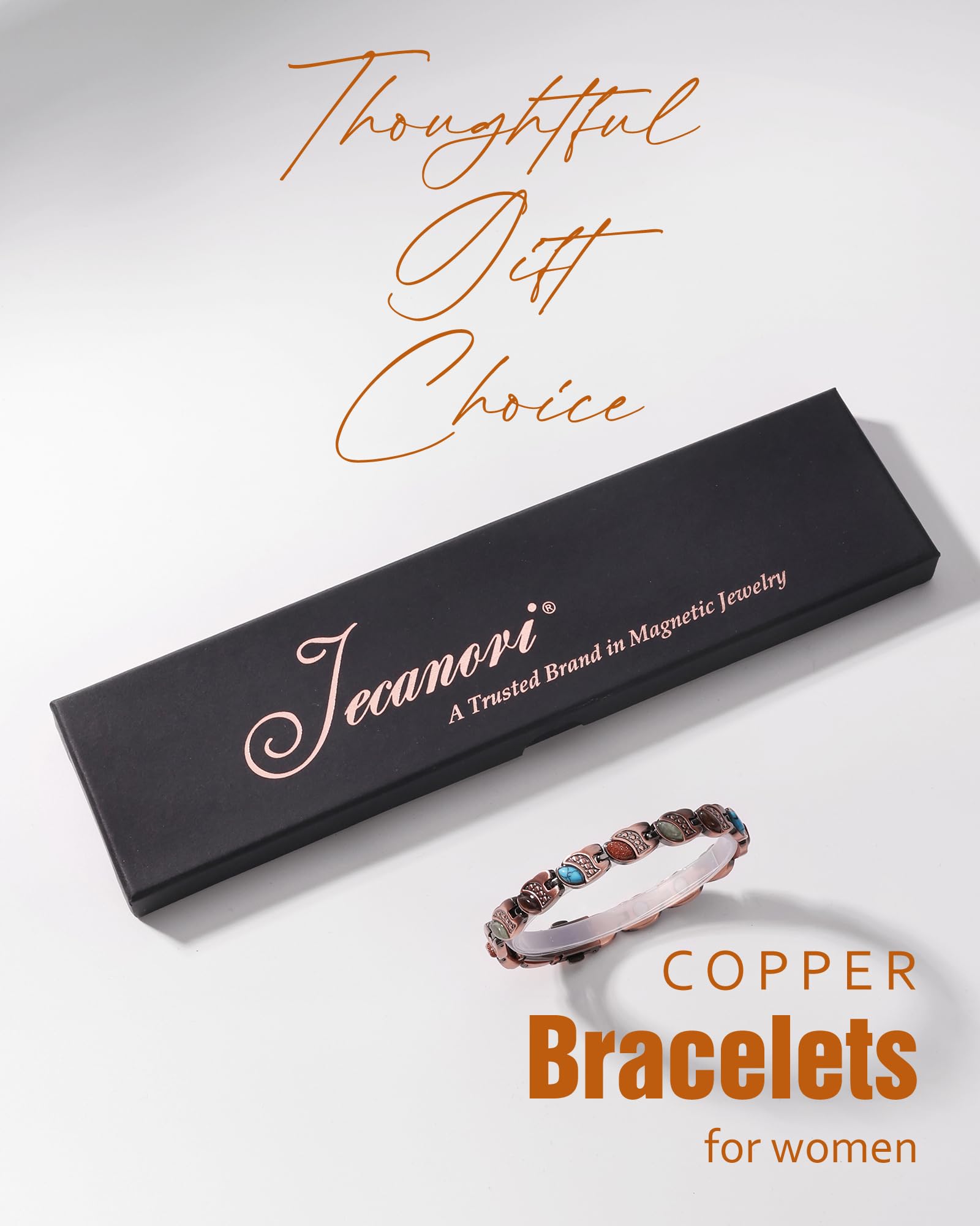 Jecanori magnetic bracelet on wrist, versatile for daily activities