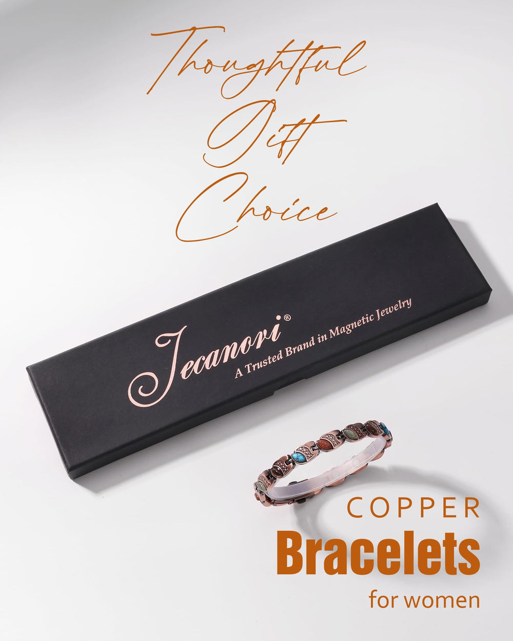 Jecanori magnetic bracelet on wrist, versatile for daily activities