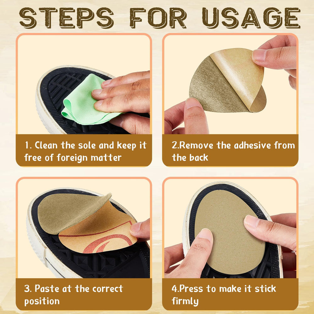 Jecery pads shown fitting multiple shoe types for versatility