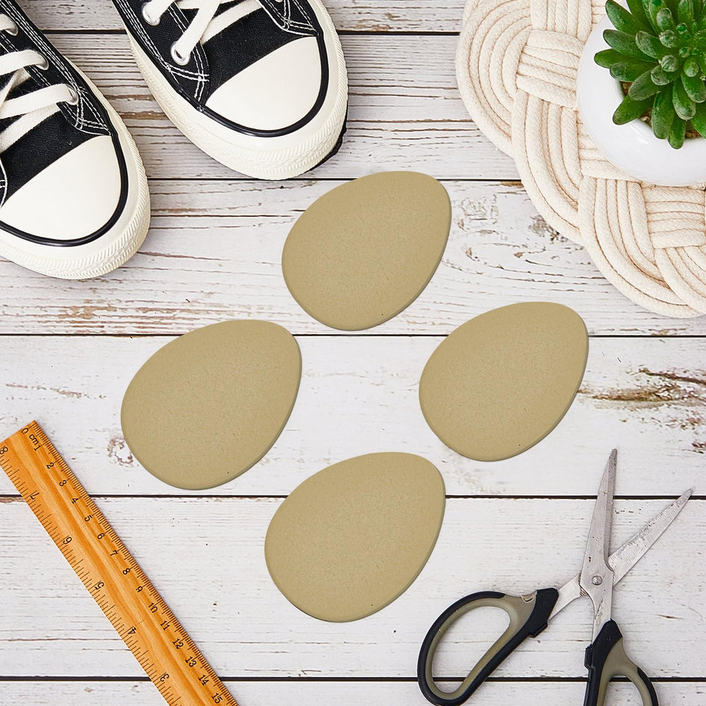 Jecery suede pads used in a DIY shoe craft project