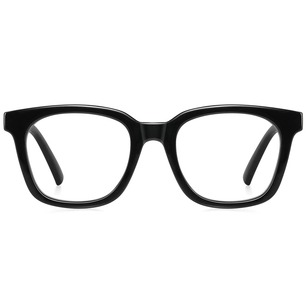 Lentes Jectieey luz azul oversize negro para uso diario y menor fatiga ocular.