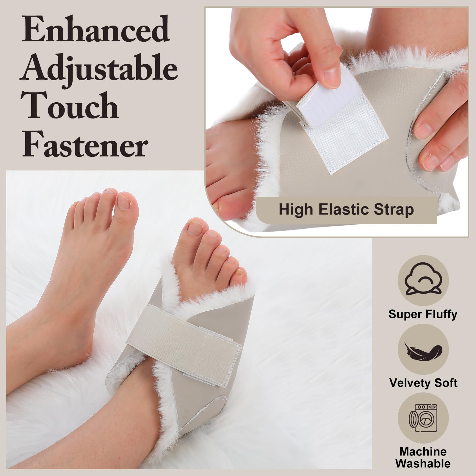 Jeere foot protection pad worn to protect heels during rest