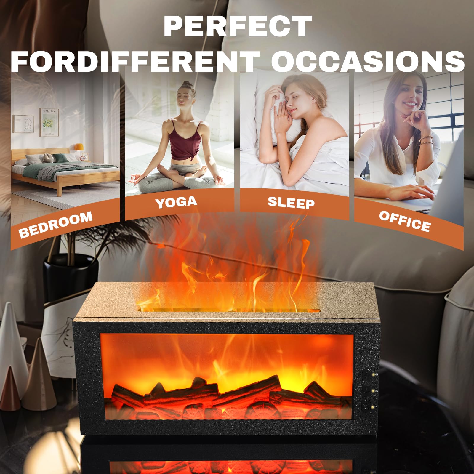 Jefuzh aroma diffuser with timer and auto-off for safe convenient use